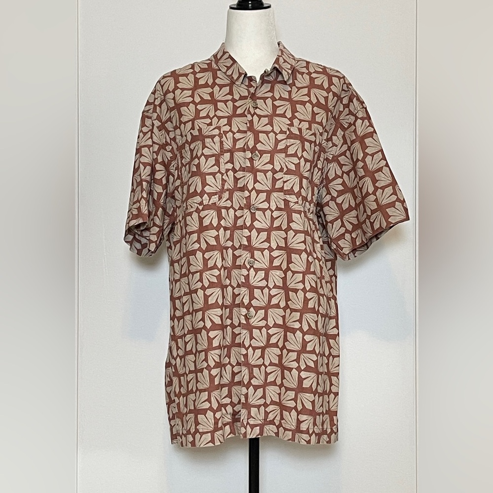 Eddie Bauer Men's Patterned Shirt tall XL